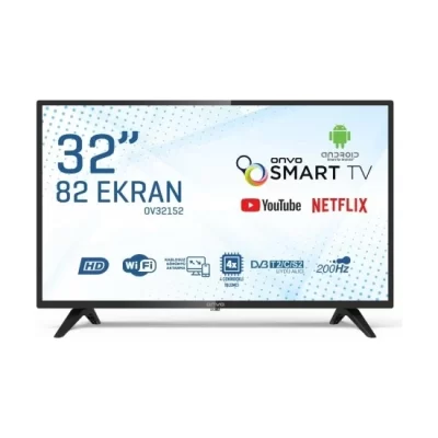 Onvo OV32152 32″ 82 Ekran Uydu Alıcılı HD Android LED TV